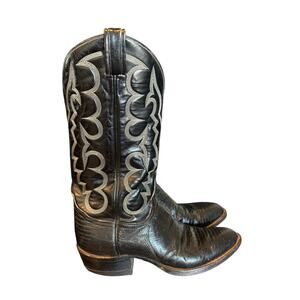 Tony Lama Exotic Genuine Lizard Cowboy Boots Men’s Size 8.5 B